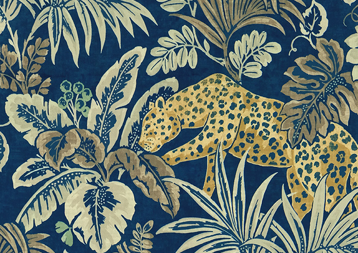 Leopard, Lapis- Twist&Fit Roman Blind - Image 7